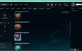 Conta lol gold 2 icone raro