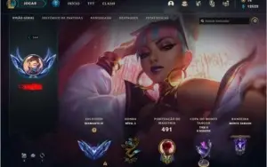 Conta de lol diamante 4 e valorant platina com skins