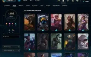 Conta de lol diamante 4 e valorant platina com skins