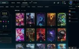 Conta LOL 232 Skins Completa