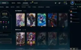 Conta LOL 232 Skins Completa