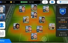 Conta De Pes Mobile Com 25 Bolas Pretas Com Messi, Neymar...