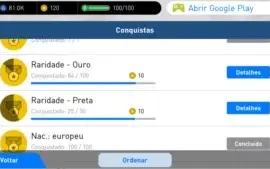 Conta De Pes Mobile Com 25 Bolas Pretas Com Messi, Neymar...