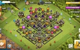 CONTA CV 9 FULL CLASH OF CLANS + Decorações RARAS