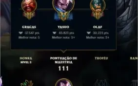 Conta League OF legends Dima IV / M7 de yasuo