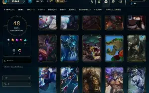 Conta Main Jg/Main NUNU/Unranked/Varias Skins
