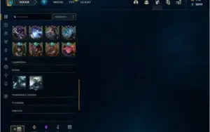 conta de lol 300 skin, level 245, 1700 reais investidos,