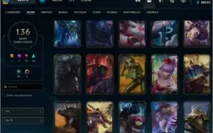 Conta Lol Platina 3 + Tft, 136 skins