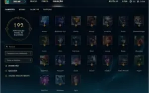CONTA UNRANKED 108 CHAMPS 31 SKINS