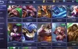 MobLegends conta 44 Champs... 44 skins 2 E outros quase 60