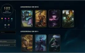 CONTA LEAGUE OF LEGENDS - SEASON I  - LVL 148 - Gold IV -
