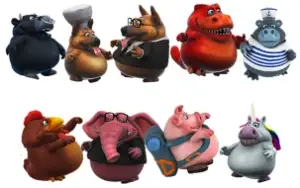 Mascotes Dançantes – 338 Arquivos + 259 Artes Diversas Canva