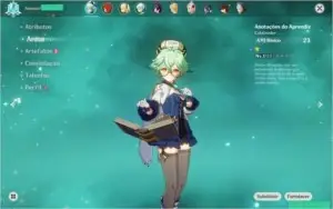 Conta Genshin Impact Com Dilluc, Sucrose Full, Noelle 5* e +