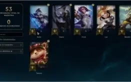 CONTA LEAGUE OF LEGENDS UNRANKED
