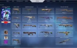 Conta valorant, high tier, skins e passes