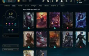 [G1] Conta com varias skins e baus