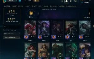 Bronze 4 com TODOS os champs e 578 Skins +12 Prestigios