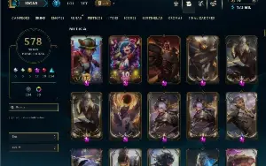 Bronze 4 com TODOS os champs e 578 Skins +12 Prestigios