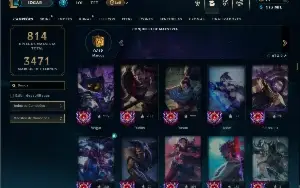 Bronze 4 com TODOS os champs e 578 Skins +12 Prestigios