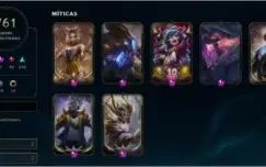 Conta League of Legends com de 761 skins e MD10 disponível