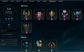 Conta League of Legends com de 761 skins e MD10 disponível