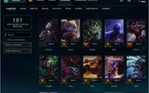 Conta lol, elo prata 1