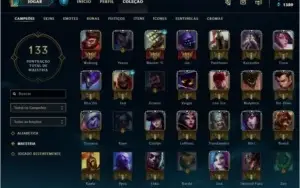 Conta League of Legenda Platina IV - 53 campeões / 22 skins