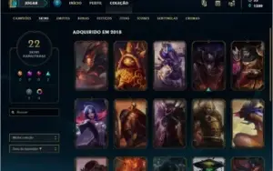 Conta League of Legenda Platina IV - 53 campeões / 22 skins