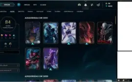 Conta League of legends Diamond 3 Solo + 84 skins