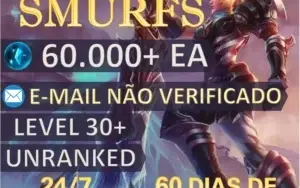 CONTA LEVEL 30 UNRANKED - 60K+ DE ESSÊNCIAS AZUIS