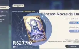 GENSHIN IMPACT (NA) - AR22 KLEE (CONSTELAÇÃO 1)/ MONA/RAZOR