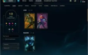 Conta lol Smurf