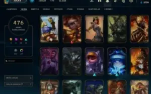 Conta League of Legends 475 Skins
