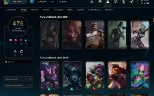 Conta League of Legends 475 Skins