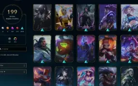 CONTA com 199 skins (quase todas da katarina) 24kEA