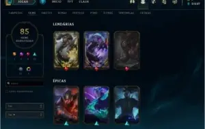 Conta League Of Legends - Season 4 - 85+ skins