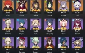 AR55, 18T5 Neuvillette + Bis, Mualani + Bis, Kazuha, e etc