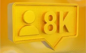 Conta Instagram com 8000 seguidores