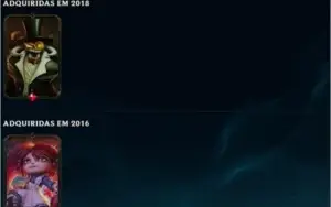 Conta LoL 20 skins - 2015