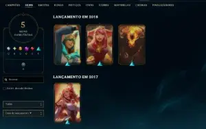 Lol Lvl 43, Unranked, Upada Na Mão, 5 Skins, 8K Ea, 37Champ