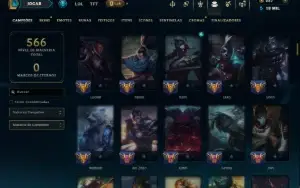 Unranked com 150 Champs e 146 Skins ( SUP / JG ) +7 Vitorios