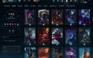 Unranked com 150 Champs e 146 Skins ( SUP / JG ) +7 Vitorios