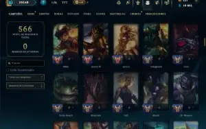 Unranked com 150 Champs e 146 Skins ( SUP / JG ) +7 Vitorios