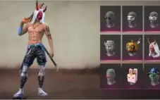 Conta free fire varias roupas e Skins