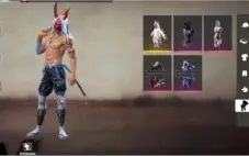 Conta free fire varias roupas e Skins