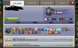 Conta Clash of Clans Cv9 semi full