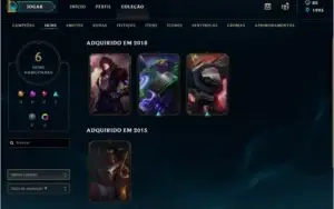 Conta Diamante V  League of Legends
