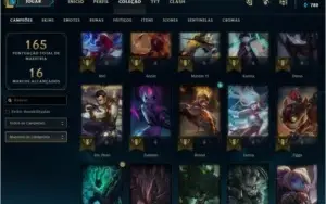 conta lol 82 champs e 20 skins