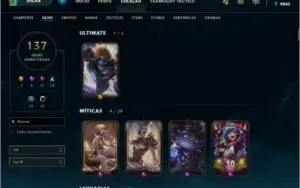 Conta League of legends ótima