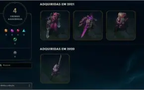 Conta LVL 105 - BRONZE 1 - 32 SKINS - 56 CAMPEÕES - 4 CROMAS